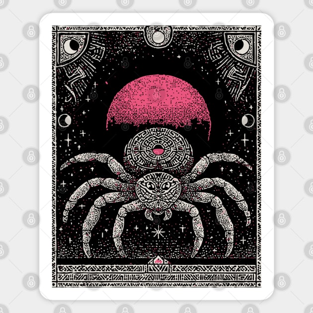 Gothic Spider - Mystical Weaver of Fate Magnet by TuncGK